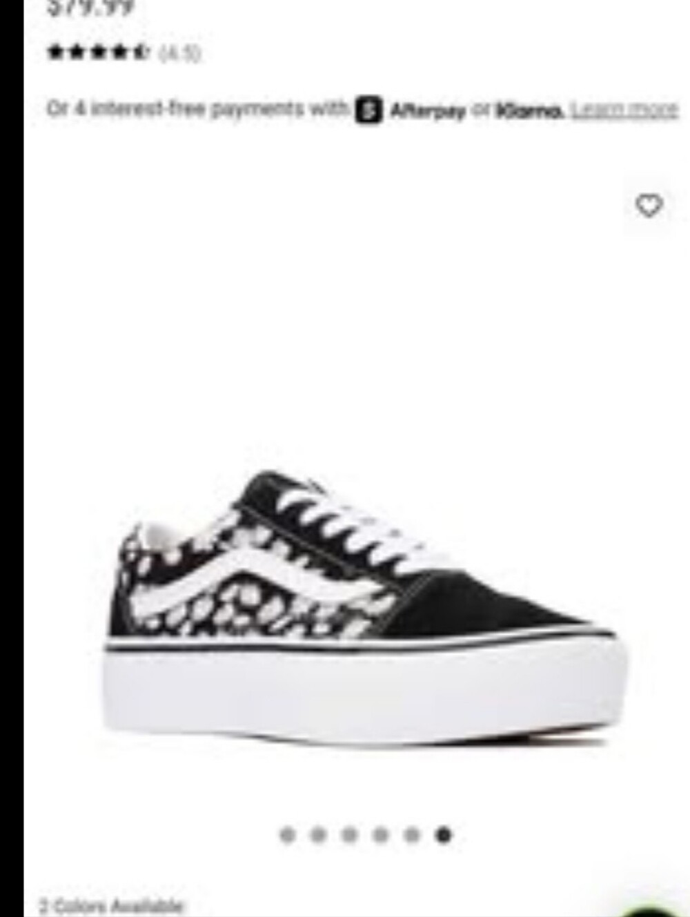 Vans Old Skool Platform Skate Shoe - Black & White Floral